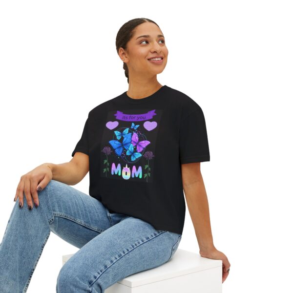 Butterfly Love Tee – Women’s Boxy Shirt for Mom Gift - Image 6