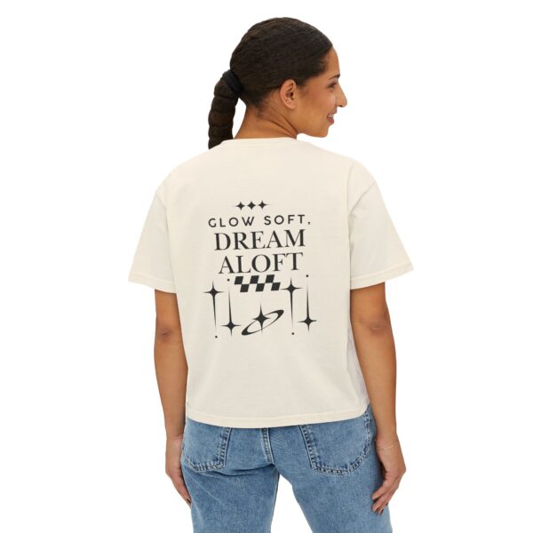 Dream Aloft Boxy Tee – Women's Soft Glow Inspiration - Image 4