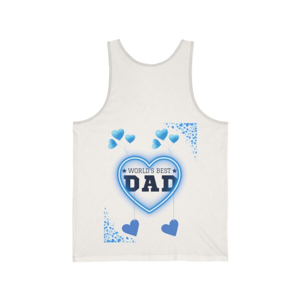 World's Best Dad – Unisex Jersey Tank for Father's Day - Image 6