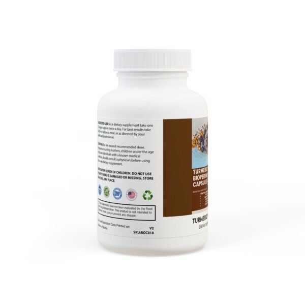 Turmeric with BioPerine® – Joint & Inflammation Support (60 Caps) - Image 2