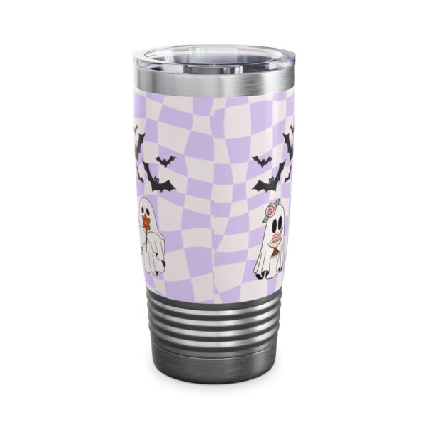 Boo-tiful Ghost 20oz Ringneck Tumbler – Halloween Fun - Image 3