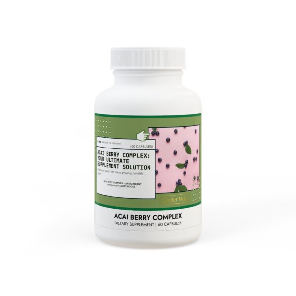Acai Berry Complex – Antioxidant & Energy Boost (60 Caps)
