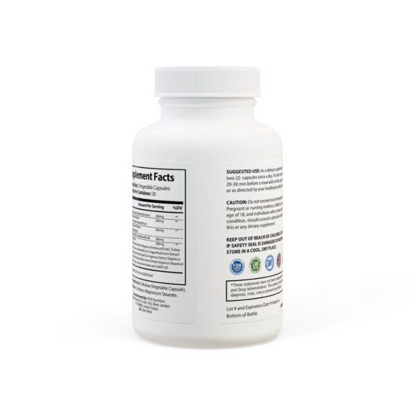 Mushroom Blend – Immunity & Focus Support (60 Capsules) - Image 4