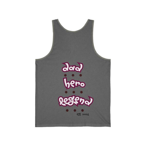 Dad. Hero. Legend. – Unisex Jersey Tank for Father's Day - Image 4