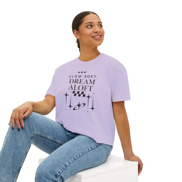 Dream Aloft Boxy Tee – Women's Soft Glow Inspiration - Image 28