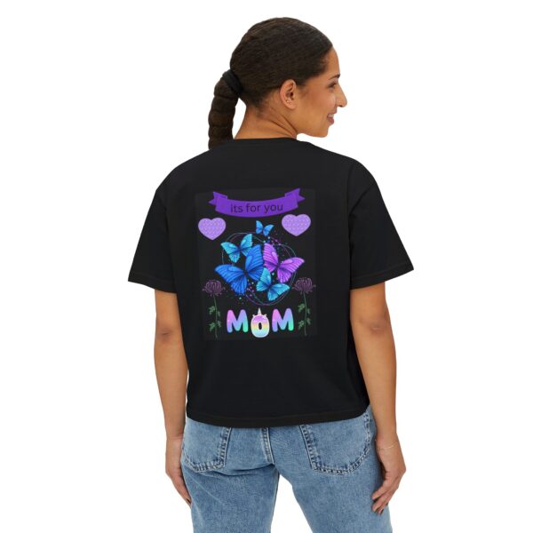 Butterfly Love Tee – Women’s Boxy Shirt for Mom Gift - Image 5