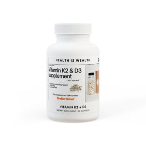 Vitamin K2 + D3 – Bone & Heart Support (60 Capsules)