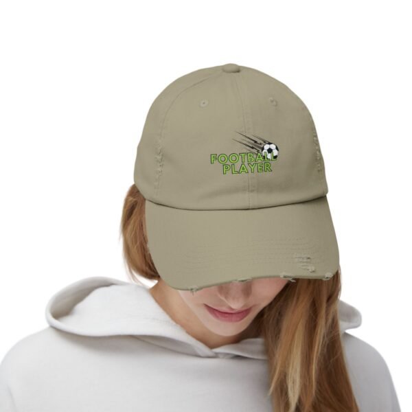 Unisex Distressed Cap – Football Player Sports Hat - Image 10