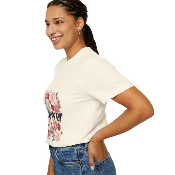 Unisex Floral Bee T-Shirt - Eco-Friendly Garment-Dyed Tee for Nature Lovers - Image 24