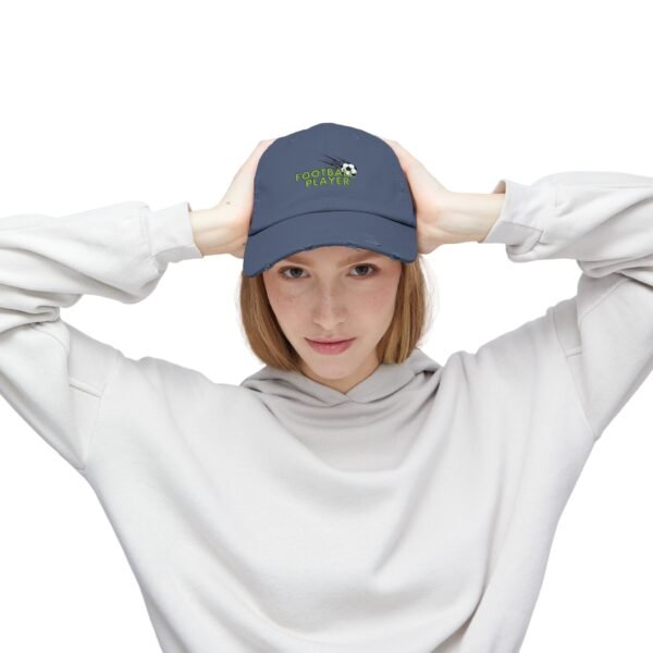 Unisex Distressed Cap – Football Player Sports Hat - Image 17