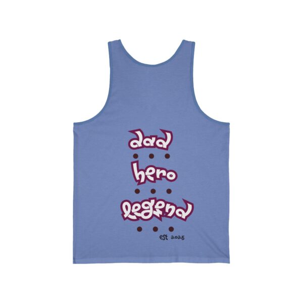 Dad. Hero. Legend. – Unisex Jersey Tank for Father's Day - Image 6