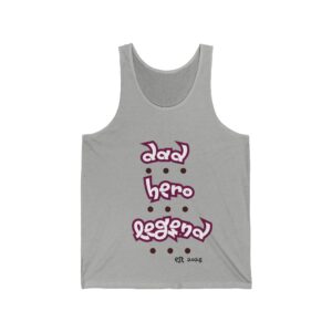 Dad. Hero. Legend. – Unisex Jersey Tank for Father's Day