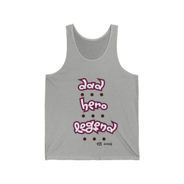 Dad. Hero. Legend. – Unisex Jersey Tank for Father's Day