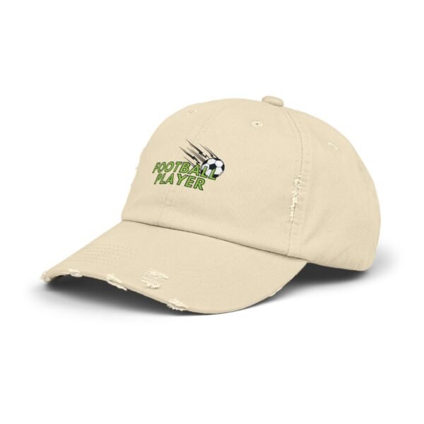 Unisex Distressed Cap – Football Player Sports Hat - Image 2