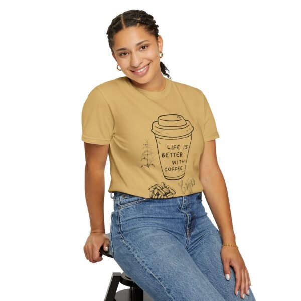 Life Is Better with Coffee – Unisex Coffee Lover Tee - Image 7