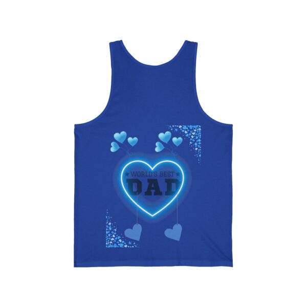 World's Best Dad – Unisex Jersey Tank for Father's Day - Image 2