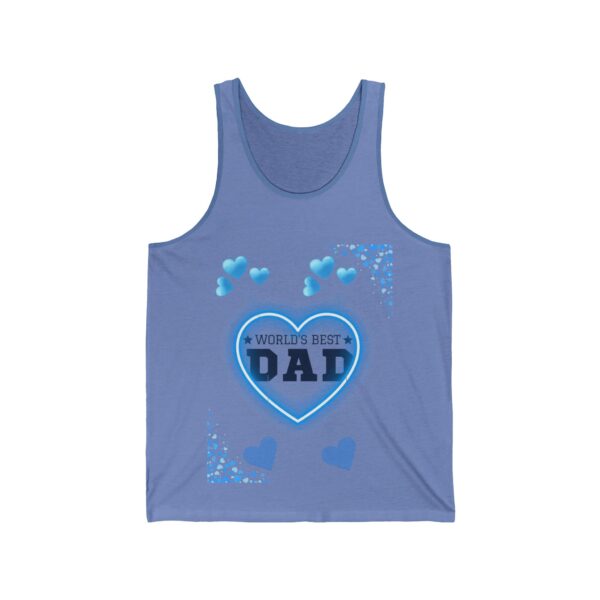 World's Best Dad – Unisex Jersey Tank for Father's Day - Image 11