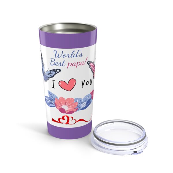 Floral Butterfly Tumbler 20oz – Best Papa Gift - Image 5