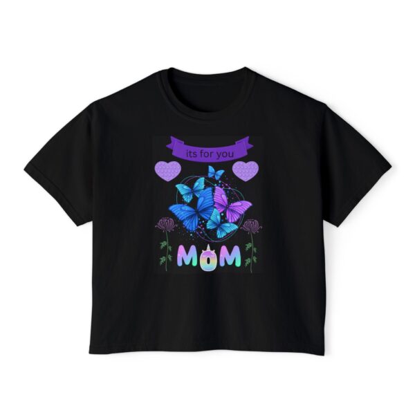 Butterfly Love Tee – Women’s Boxy Shirt for Mom Gift - Image 2