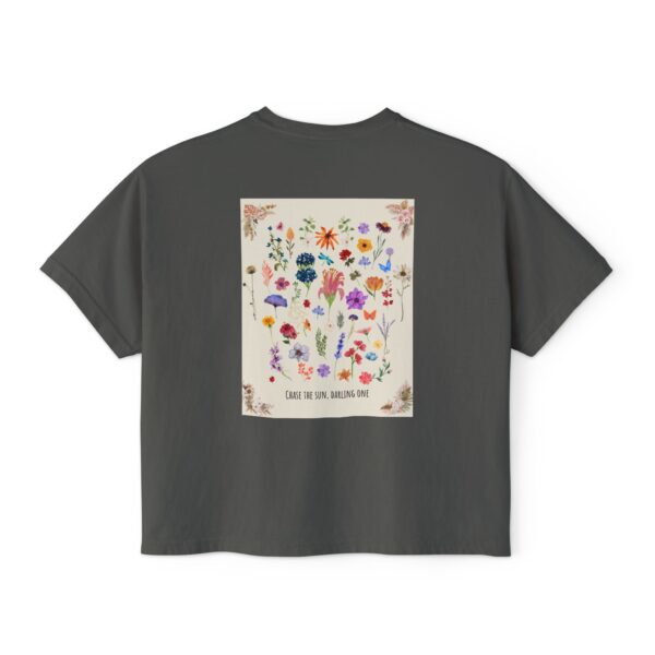 Chase the Sun Floral Tee – Women's Summer Boxy Shirt - Image 20