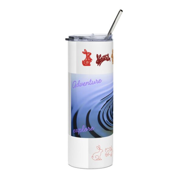 Adventure Bunny Tumbler – 20oz Insulated Travel Mug - Image 2