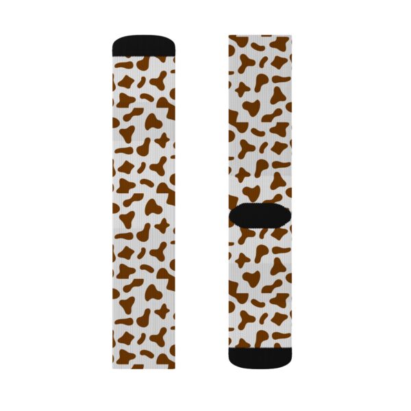 Cow Print Socks – Fun Sublimation Style for Animal Lovers - Image 4