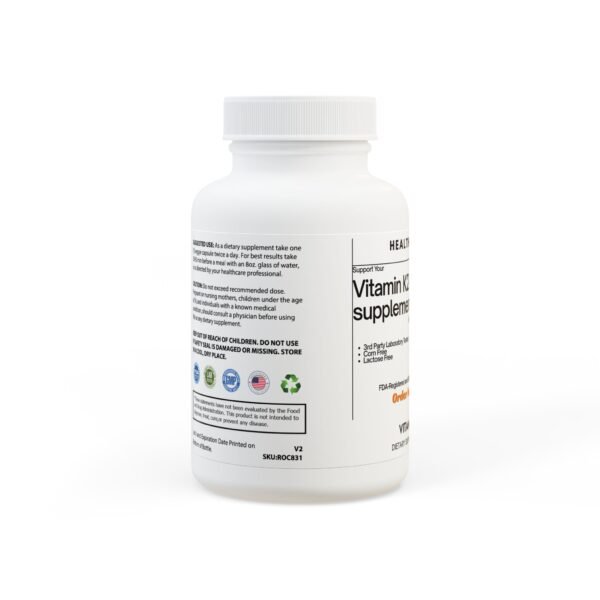 Vitamin K2 + D3 – Bone & Heart Support (60 Capsules) - Image 2