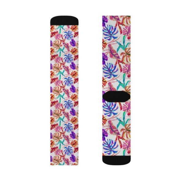 Tropical Floral Socks – Colorful Summer Vibe Footwear - Image 3