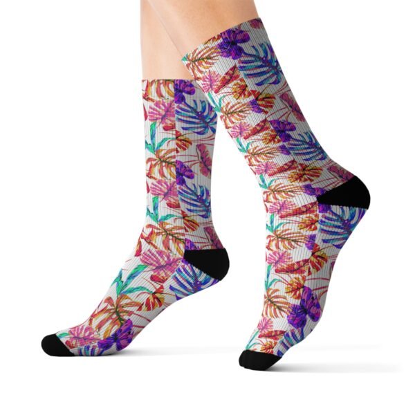 Tropical Floral Socks – Colorful Summer Vibe Footwear