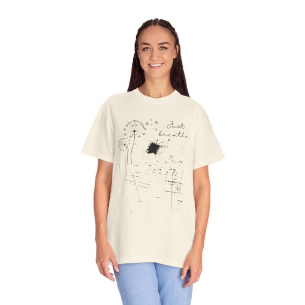 Unisex Just Breathe T-Shirt – Relaxed Fit, Inspirational - Image 5