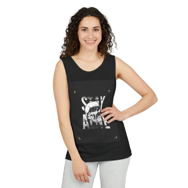 Skull Graphic Tank – Stay Alive Unisex Festival Top - Image 6