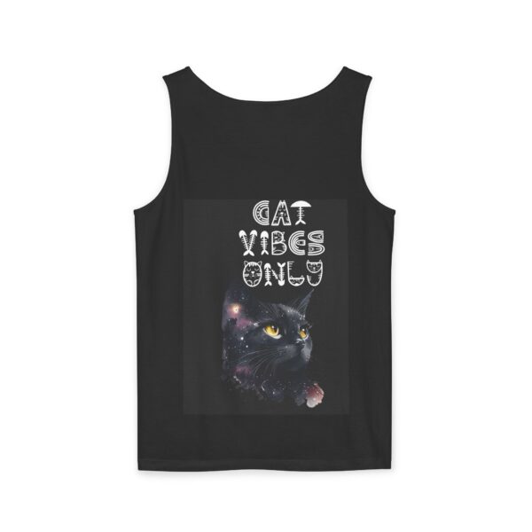 Cat Vibes Only Tank Top - Unisex Cat Lover Apparel - Image 3