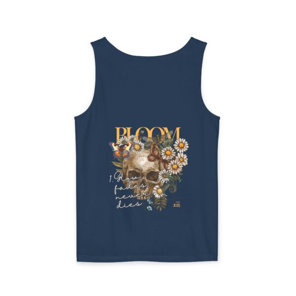 Blooming Skull Unisex Tank Top - Floral Skull Tee - Image 22