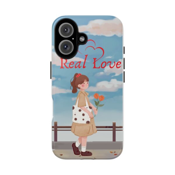 Real Love Tough Phone Case - Cute Girl Design for Romantic Souls - Image 4