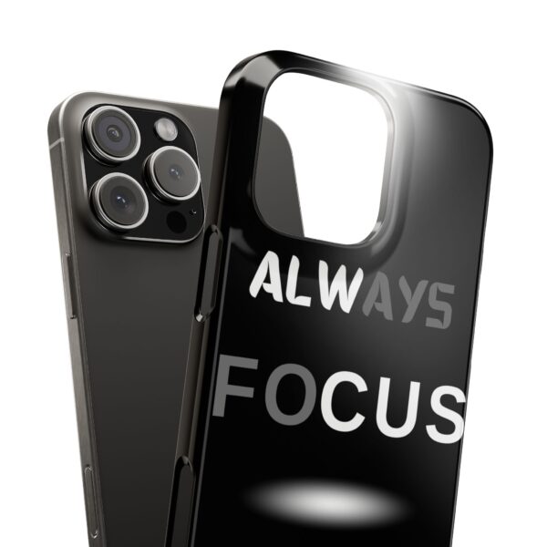 Always Focus on the Goal Slim Phone Case - Motivational Phone Cover for Goal-Seekers - Image 24