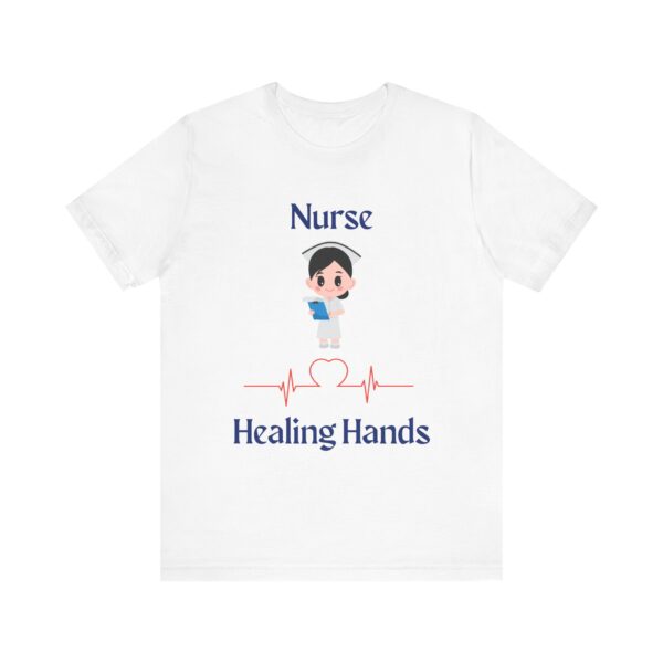 Cute Nurse Healing Hands Tee – Gift for Healthcare Heroes - Image 2
