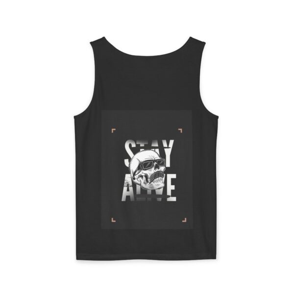 Skull Graphic Tank – Stay Alive Unisex Festival Top - Image 3