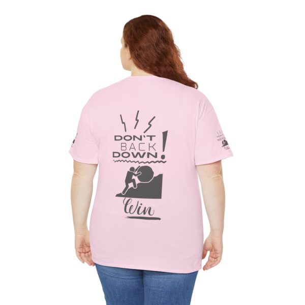 Motivational Fitness Tee - Don't Back Down, Gym Shirt, Workout Apparel, Inspirational Gift, Activewear - Image 53