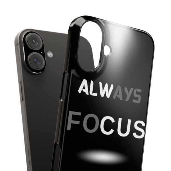Always Focus on the Goal Slim Phone Case - Motivational Phone Cover for Goal-Seekers - Image 21