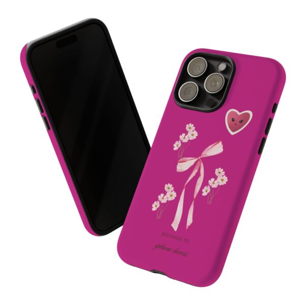 Floral Heart Phone Case - Cute Tough Case for Phone Lovers - Image 2