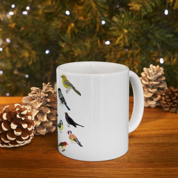Colorful Bird-Themed Ceramic Mug, Bird Lover Gift, Cute Coffee Cup, Nature Enthusiast Mug, Unique Tea Mug - Image 9