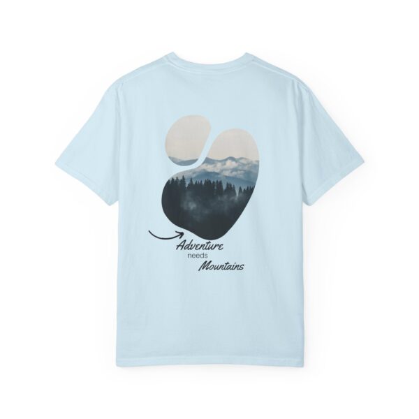 Adventure Awaits T-Shirt, Unisex Garment-Dyed Tee for Nature Lovers, Outdoor Clothing, Hiking Shirt, Gift for Adventurers - Image 3
