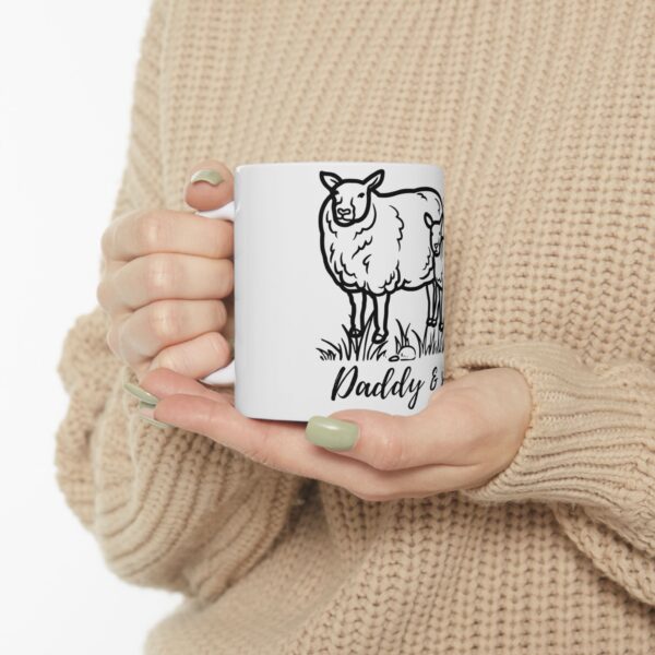 Daddy & Sheepy Ceramic Mug - Cute Animal Coffee Cup for Dads, Father’s Day Gift, Farmhouse Decor, Kids’ Enjoyment - Image 11