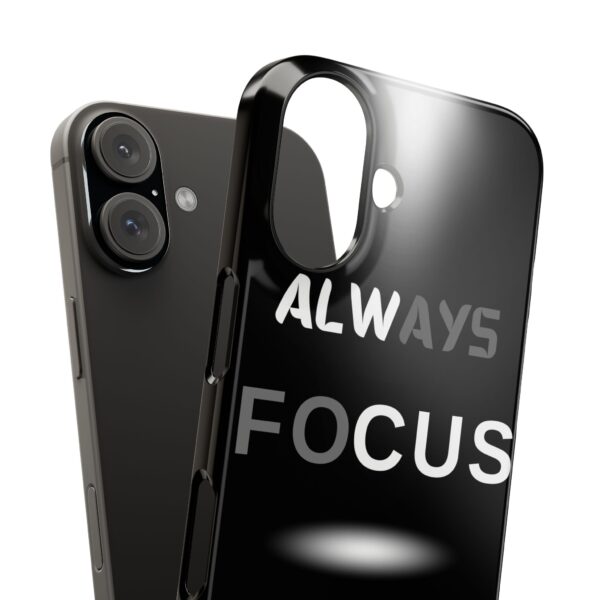 Always Focus on the Goal Slim Phone Case - Motivational Phone Cover for Goal-Seekers - Image 15