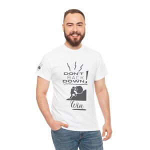 Motivational Fitness Tee - Don't Back Down, Gym Shirt, Workout Apparel, Inspirational Gift, Activewear