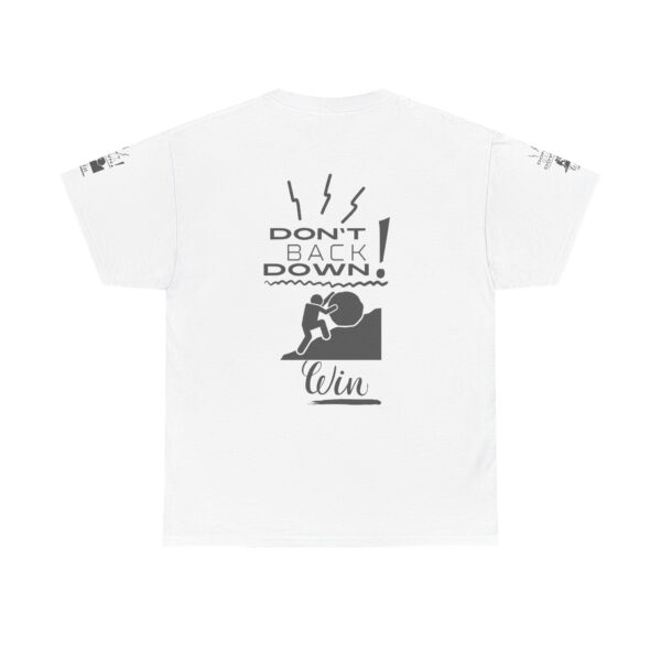 Motivational Fitness Tee - Don't Back Down, Gym Shirt, Workout Apparel, Inspirational Gift, Activewear - Image 3