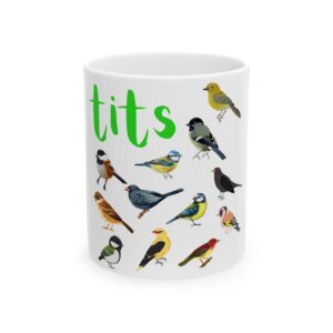 Colorful Bird-Themed Ceramic Mug, Bird Lover Gift, Cute Coffee Cup, Nature Enthusiast Mug, Unique Tea Mug