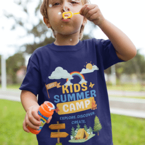 Kids Summer Camp Tee - Explore Discover Create Shirt