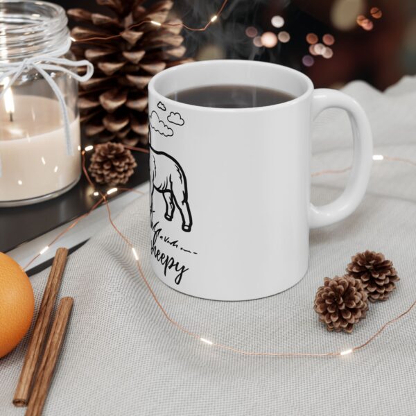 Daddy & Sheepy Ceramic Mug - Cute Animal Coffee Cup for Dads, Father’s Day Gift, Farmhouse Decor, Kids’ Enjoyment - Image 5