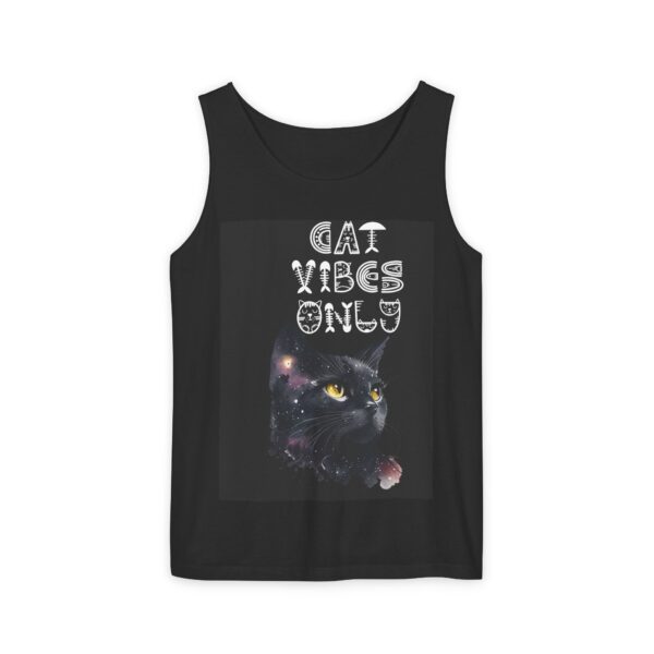 Cat Vibes Only Tank Top - Unisex Cat Lover Apparel - Image 2